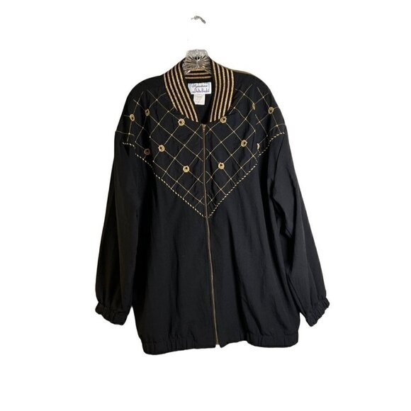 DELTA Burke Signature Vintage Windbreaker Embroidered Sea Shell Motif Size 2X - Picture 1 of 10